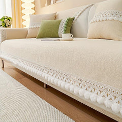 Pastoral Flower Sofa Slipcover Universal Couch Cover Non Slip