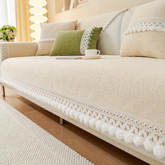Pastoral Flower Sofa Slipcover Universal Couch Cover Non Slip
