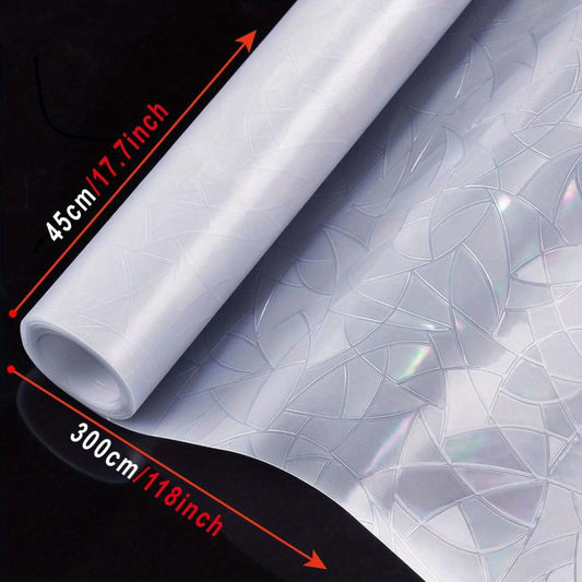 Geometric Pattern Privacy Window Film Translucent No Glue Needed