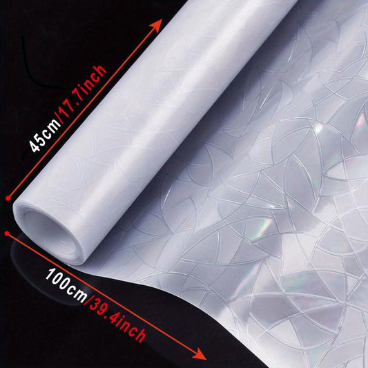 Geometric Pattern Privacy Window Film Translucent No Glue Needed