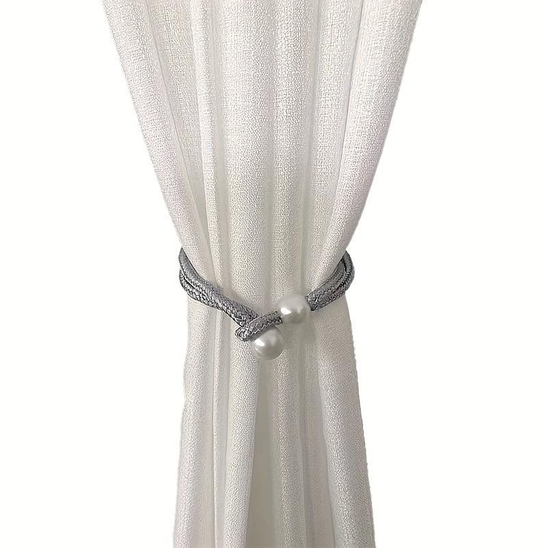1pc Modern Rhinestone & Faux Pearl Curtain Tieback