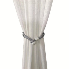 1pc Modern Rhinestone & Faux Pearl Curtain Tieback