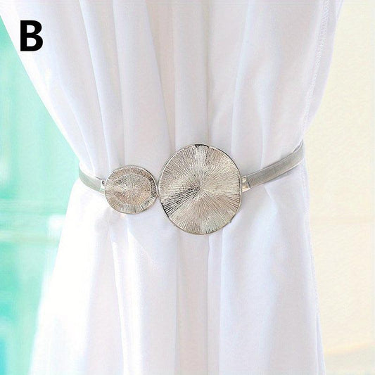 Metal Curtain Tiebacks, Stylish Holdbacks for Living Room, Set of 2