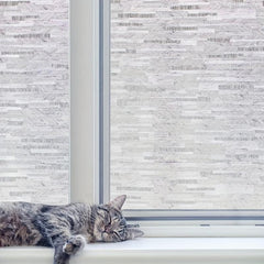 Privacy Window Film Frosted Glass Static Cling Sun Blocking Removable Decor