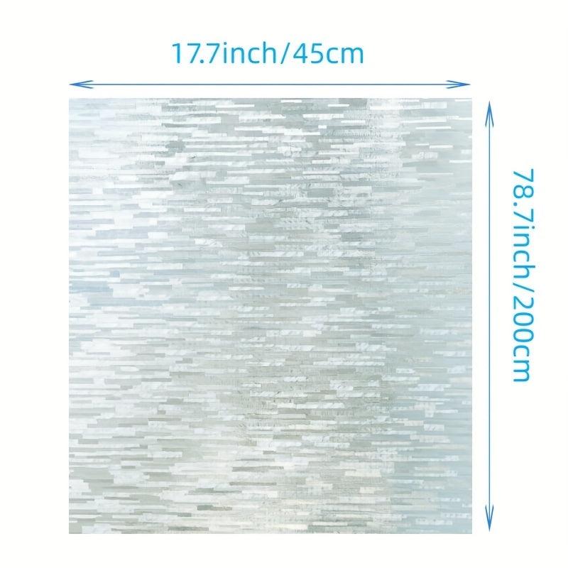 Privacy Window Film Frosted Glass Static Cling Sun Blocking Removable Decor
