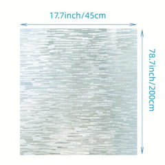 Privacy Window Film Frosted Glass Static Cling Sun Blocking Removable Decor