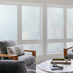 Privacy Window Film Frosted Glass Static Cling Sun Blocking Removable Decor