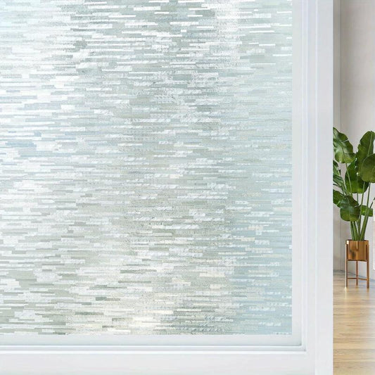 Privacy Window Film Frosted Glass Static Cling Sun Blocking Removable Decor