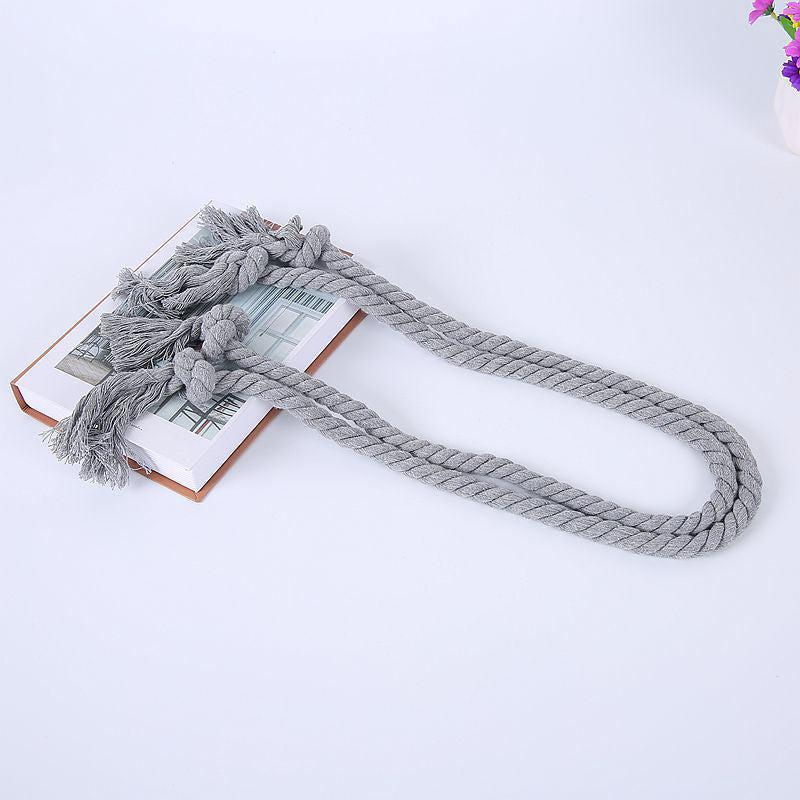 2pcs Cotton Rope Curtain Tiebacks, Modern Design Curtain Buckles