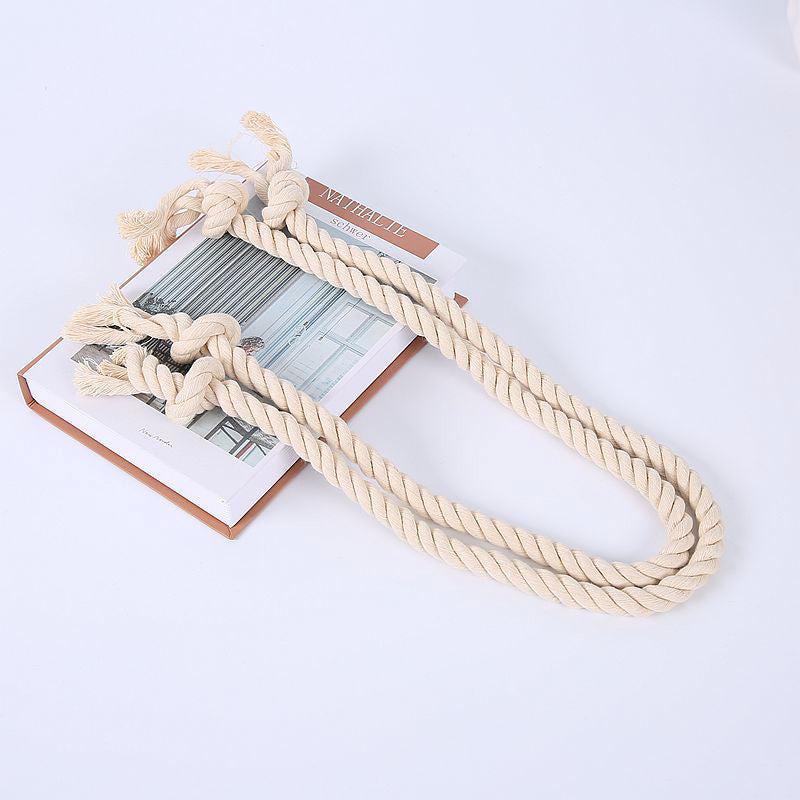 2pcs Cotton Rope Curtain Tiebacks, Modern Design Curtain Buckles