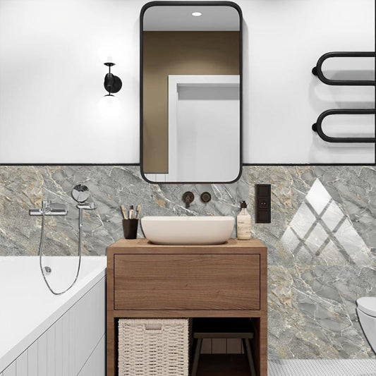 10pcs Marble Tile Stickers Waterproof Decorative Marble Stickers