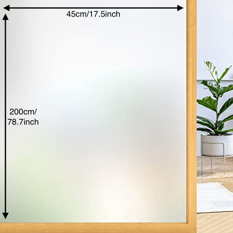 Frosted Privacy Film for Windows - Removable Glass Covering