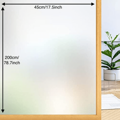 Frosted Privacy Film for Windows - Removable Glass Covering