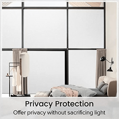 Frosted Privacy Film for Windows - Removable Glass Covering
