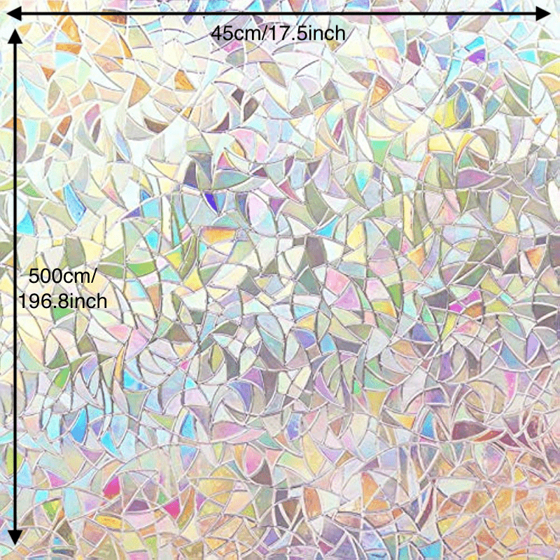 Rainbow Window Film Static Cling Heat Control Anti UV