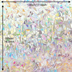 Rainbow Window Film Static Cling Heat Control Anti UV