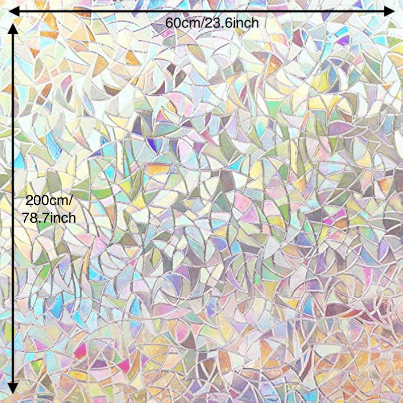 Rainbow Window Film Static Cling Heat Control Anti UV