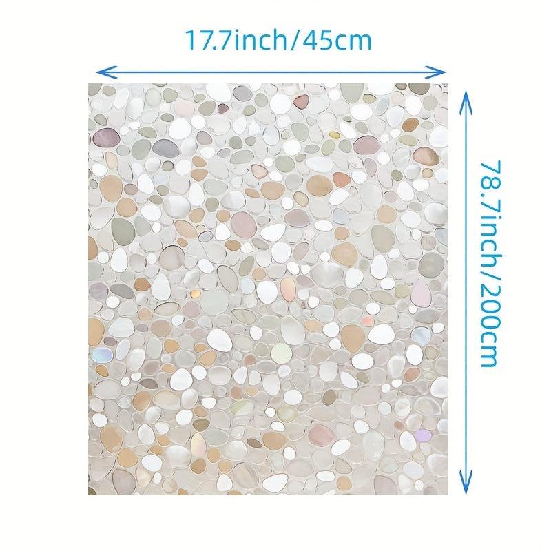 Rainbow Stained Glass Window Privacy Film 3D Holographic Vinyl
