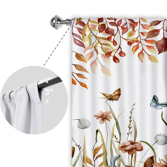 Pumpkin Butterfly Curtain for Home Decor