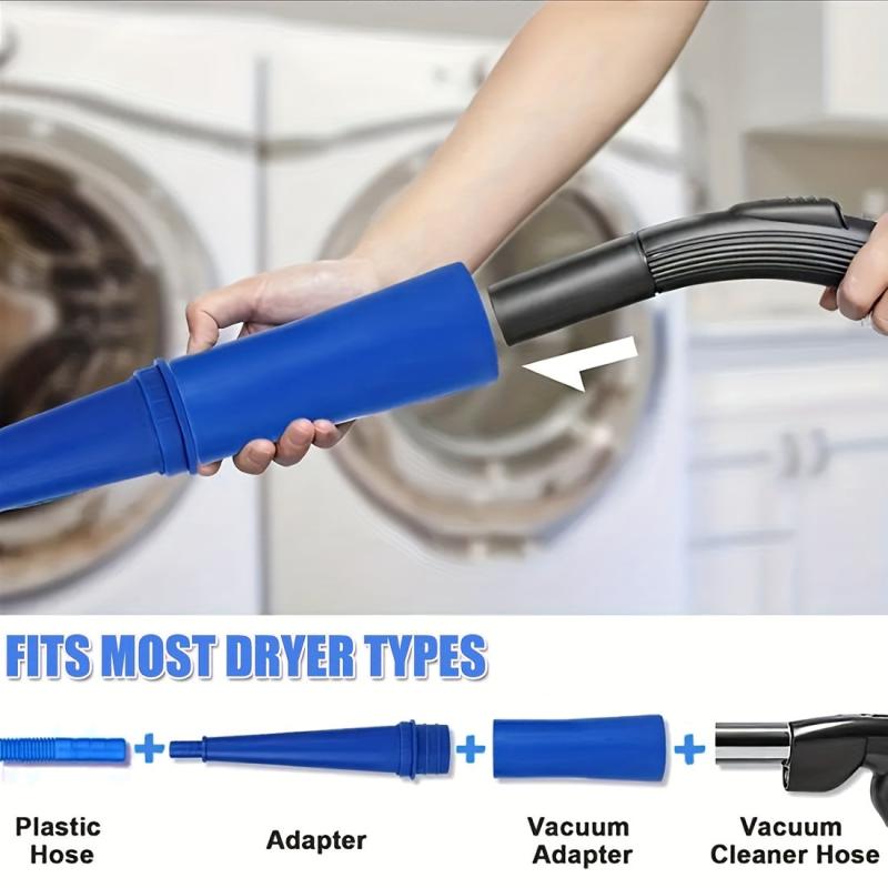 2pcs Dryer Air Cleaner Kit with Flexible Brush & Vacuum Attachment