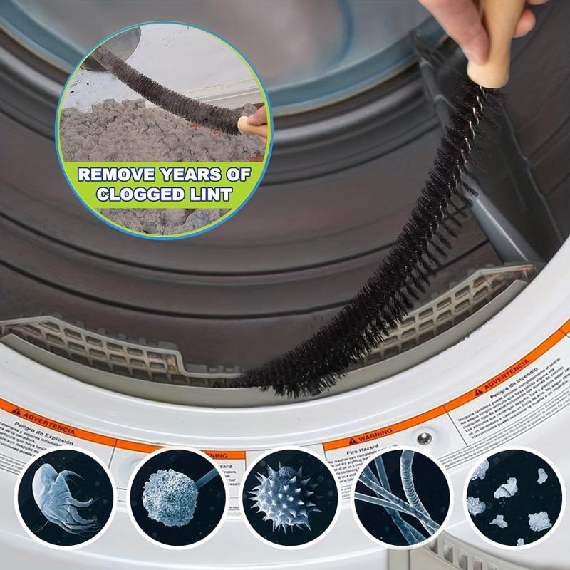 2pcs Dryer Air Cleaner Kit with Flexible Brush & Vacuum Attachment