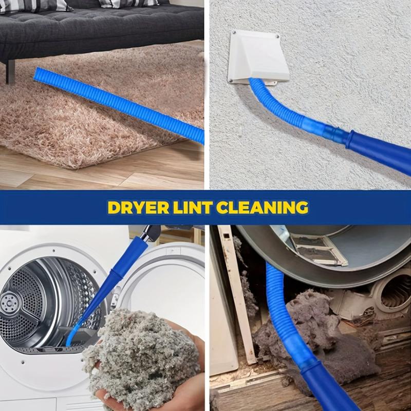 2pcs Dryer Air Cleaner Kit with Flexible Brush & Vacuum Attachment