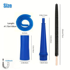 2pcs Dryer Air Cleaner Kit with Flexible Brush & Vacuum Attachment