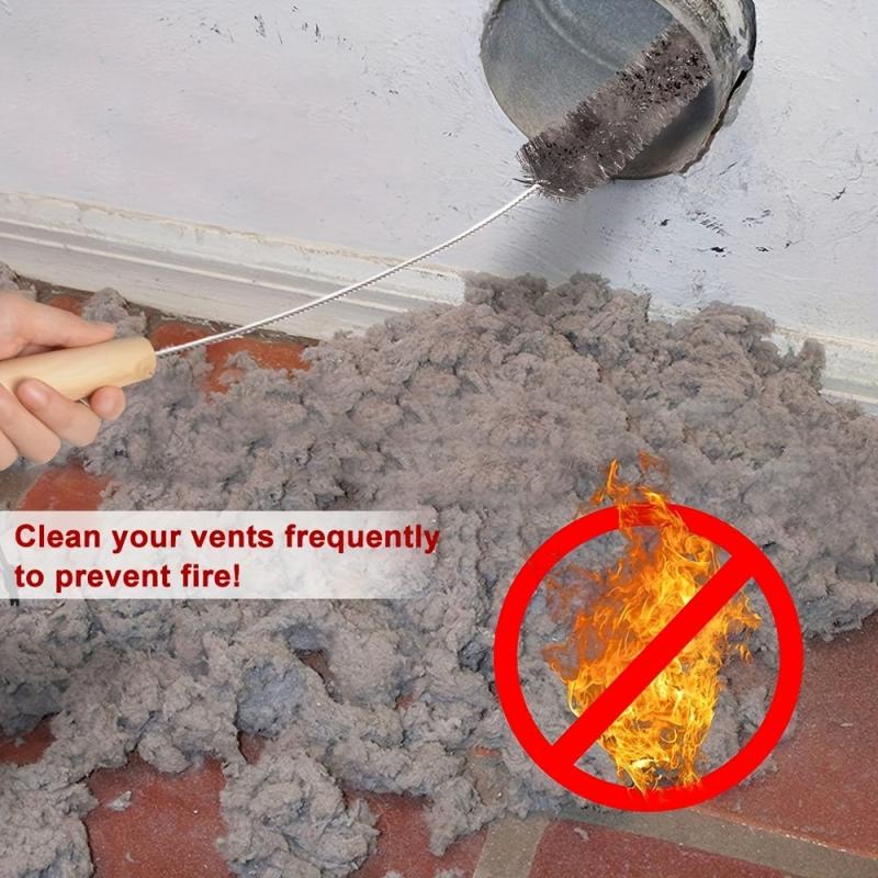 Dryer Vent Cleaner Kit Lint Remover Brush Flexible Refrigerator Coil Brush