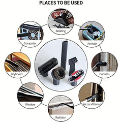 6pcs Vacuum Attachments Cleaning Kit Brush Nozzle Crevice Tool