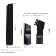 6pcs Vacuum Attachments Cleaning Kit Brush Nozzle Crevice Tool