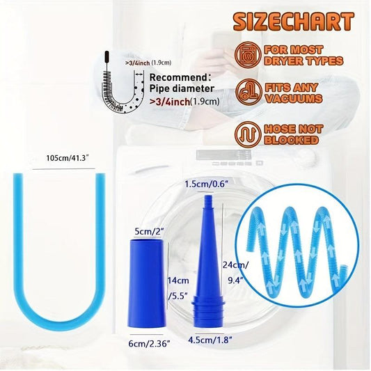Dryer Vent Cleaner Kit - Power Washer & Vacuum Attachment