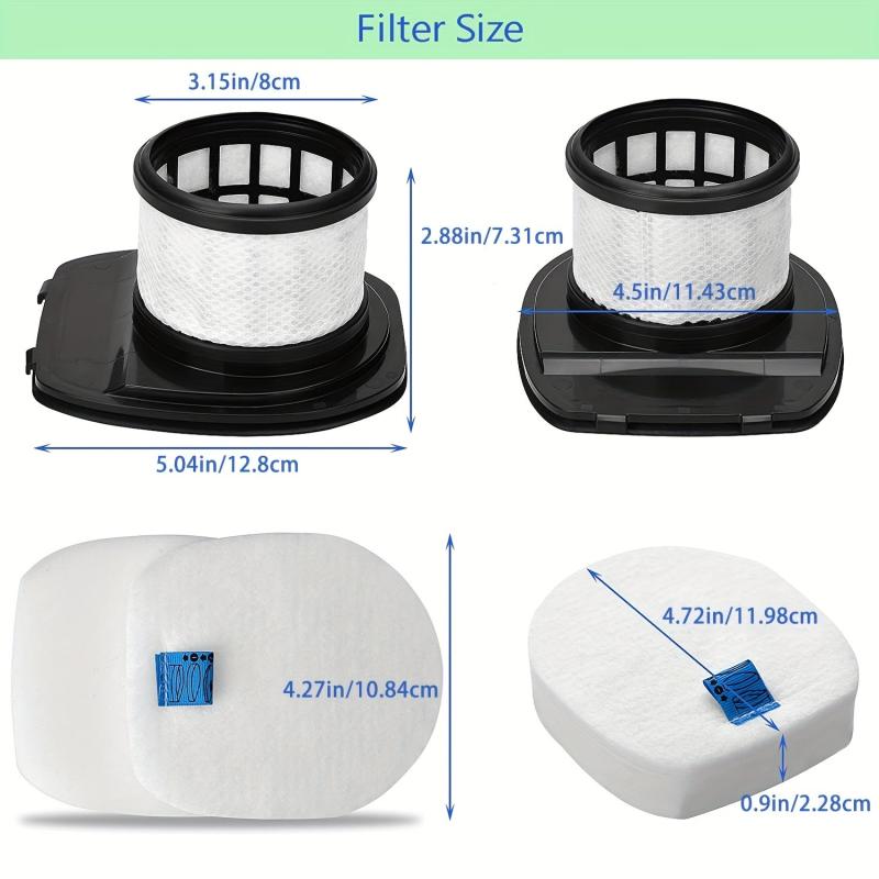 Filters Set for Shark Rocket Pet Pro Stick Vacuums