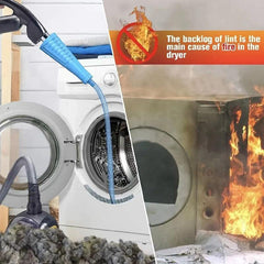 Foldable Dryer Vent Cleaning Kit with Guide Wire