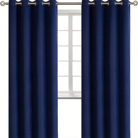 Blackout Curtains 52x84inch Navy