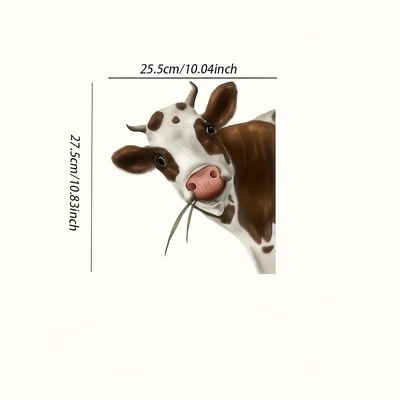 Cow Window Sticker Creative Animal Wall Film Home Decor