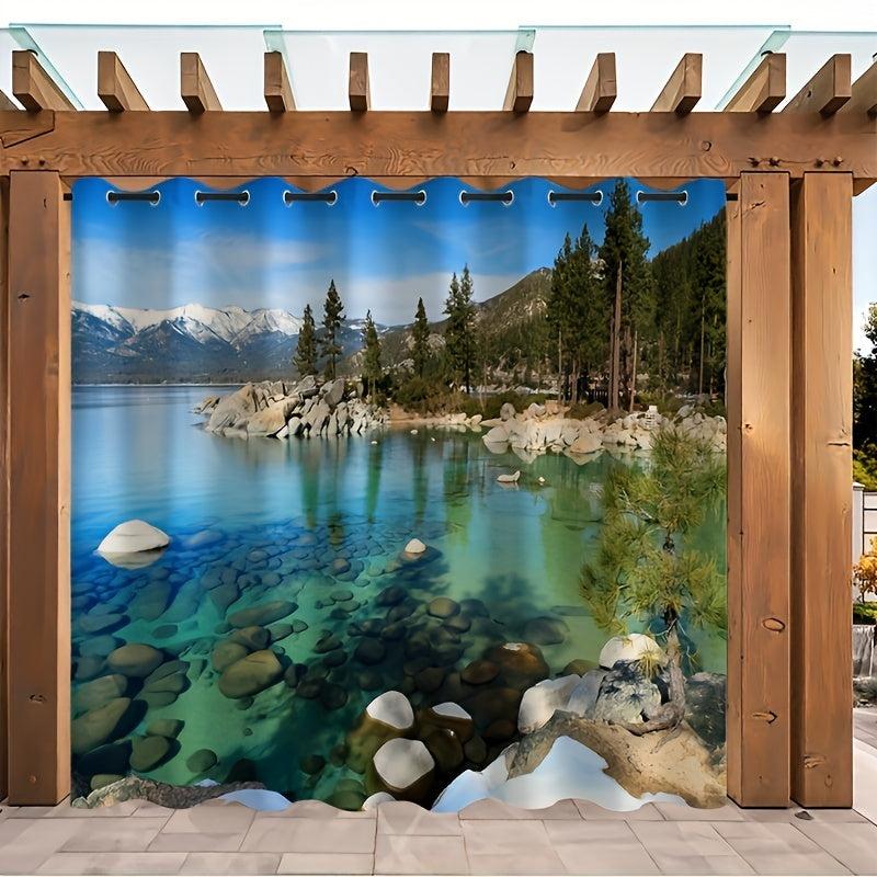 Waterproof Outdoor Landscape Printed Curtains