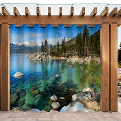 Waterproof Outdoor Landscape Printed Curtains