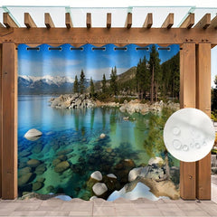 Waterproof Outdoor Landscape Printed Curtains