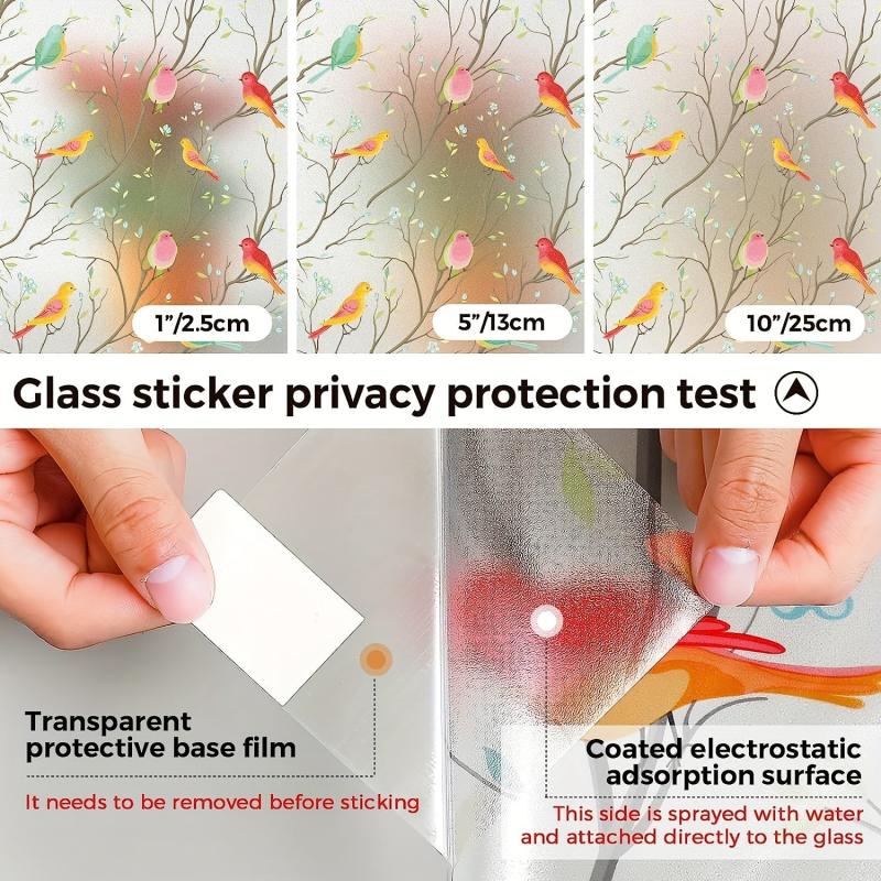 Striped Pattern Privacy Window Film - Heat Blocking