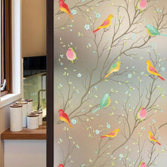 Striped Pattern Privacy Window Film - Heat Blocking