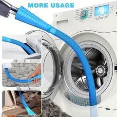 Dryer Vent Cleaner Kit + Lint Brush Vacuum Hose Attachment