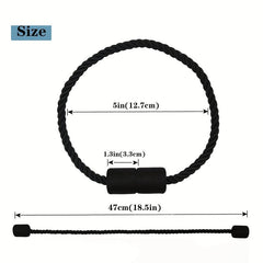 2pcs Magnetic Curtain Tiebacks Modern Rope Tiebacks For Drapes
