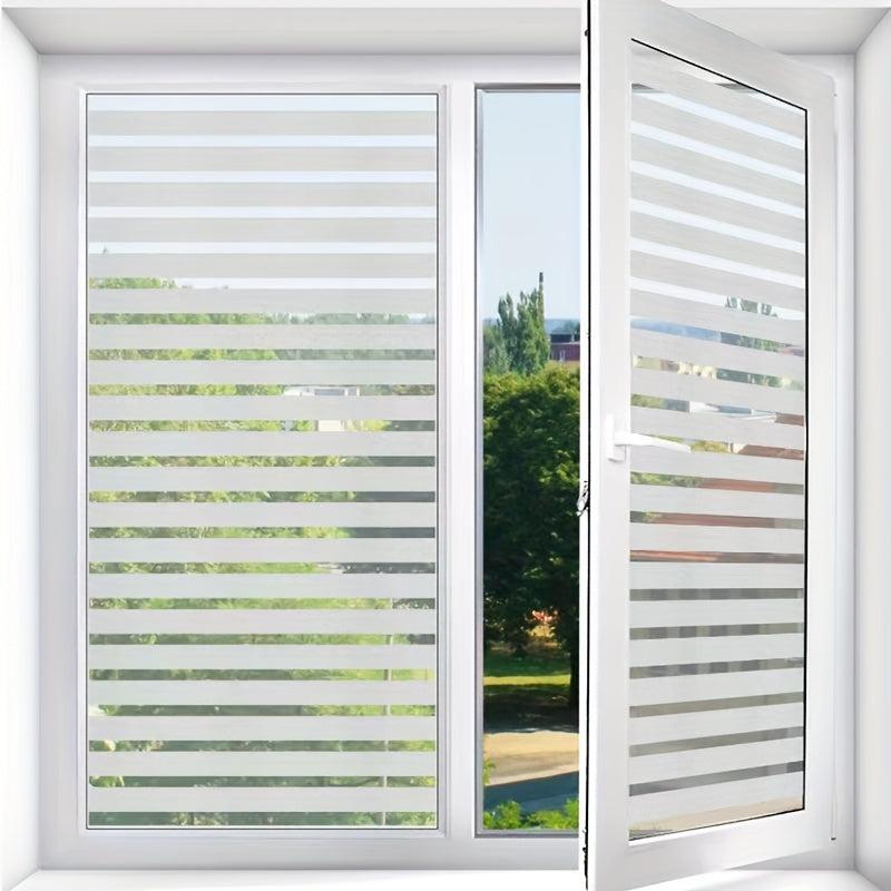 Striped Glass Window Stickers Bathroom Toilet Film Anti light Anti peep