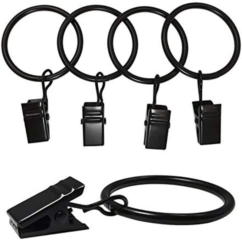 20pcs 40pcs Curtain Rings with Clips Drapery Hangers 3.2cm Interior Diameter