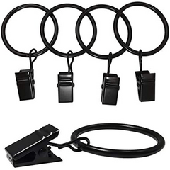 20pcs 40pcs Curtain Rings with Clips Drapery Hangers 3.2cm Interior Diameter