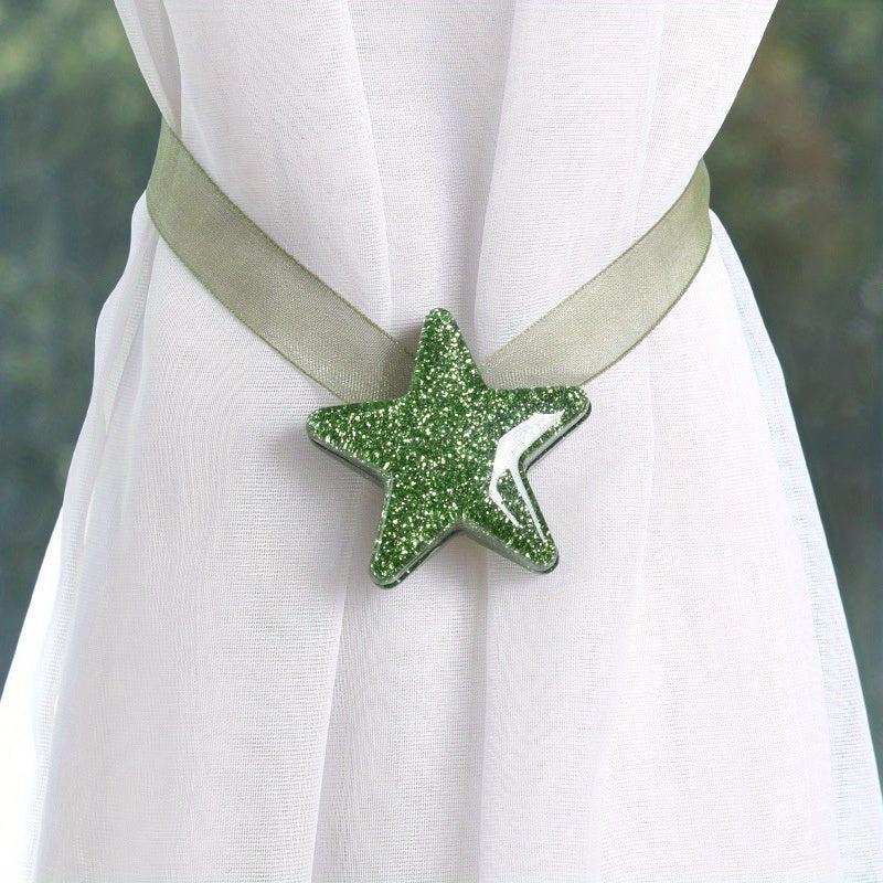 1pc Magnetic Pentagram Tiebacks for Curtain Stylish Secure Holdbacks