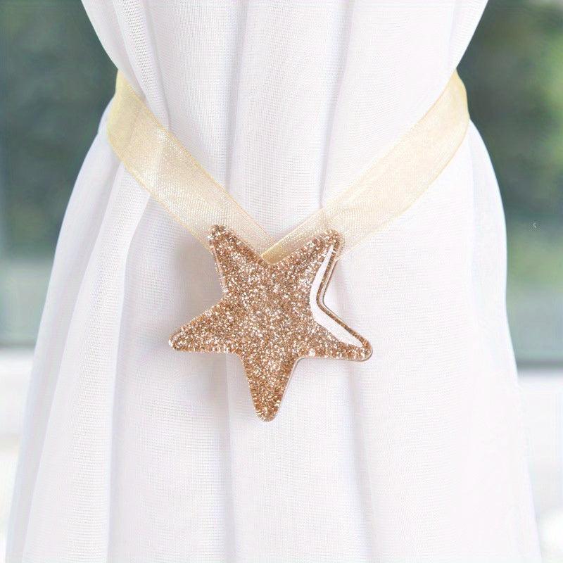 1pc Magnetic Pentagram Tiebacks for Curtain Stylish Secure Holdbacks