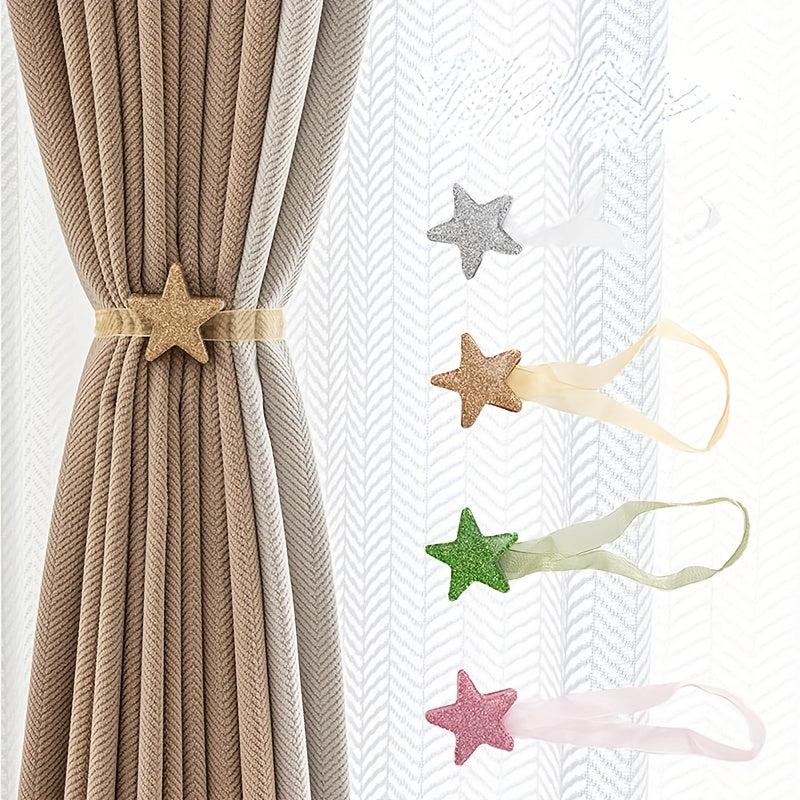 1pc Magnetic Pentagram Tiebacks for Curtain Stylish Secure Holdbacks