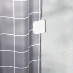 2pcs Adhesive Shower Curtain Clips, Prevent Splashing, Secure Curtains