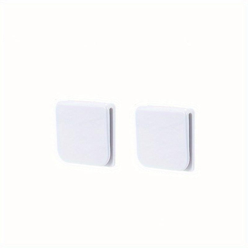 2pcs Adhesive Shower Curtain Clips, Prevent Splashing, Secure Curtains